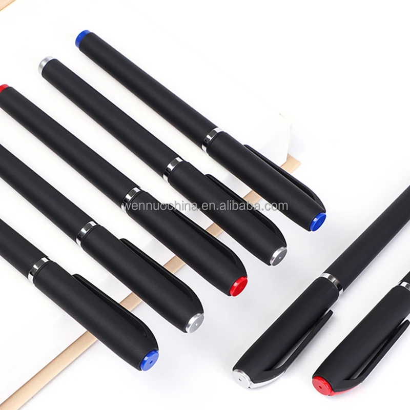 0.5mm 0.7mm oil blue gel pens wholesale ballpoint pen with custom logo