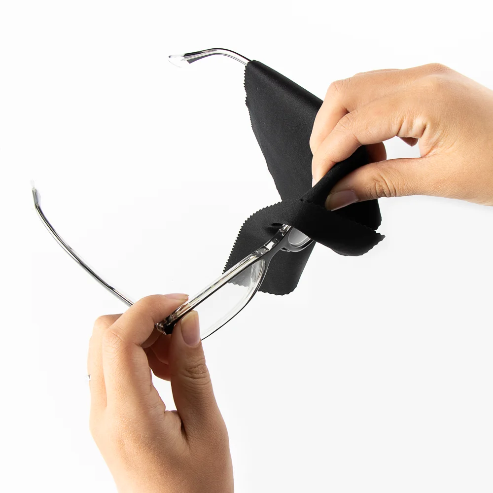 High Quality Black Anti-Fog Thin Hair Eyeglass Wipes For Eye Glasses