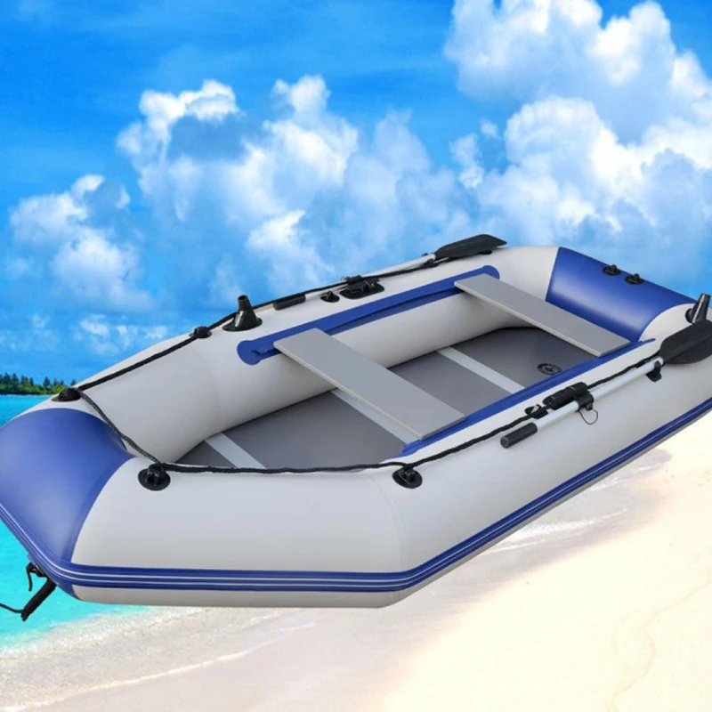 Rescue Drifting folding portable 2 & 4 people inflat pontoon inflatable fishing rowing boat
