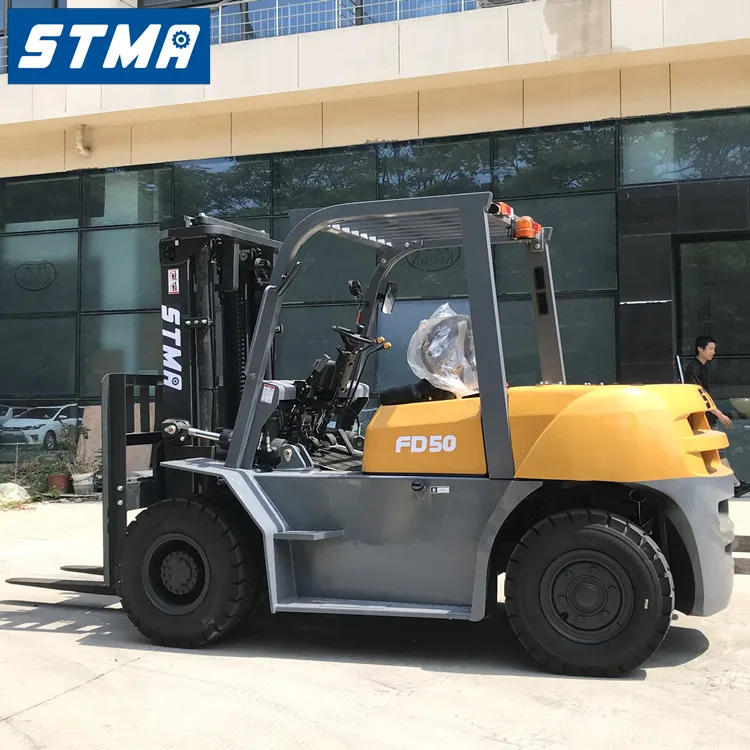 STMA big 5 ton forklift 5 ton diesel 5000kg with Mitsubishi S6S engine for 65.5kw/2250min