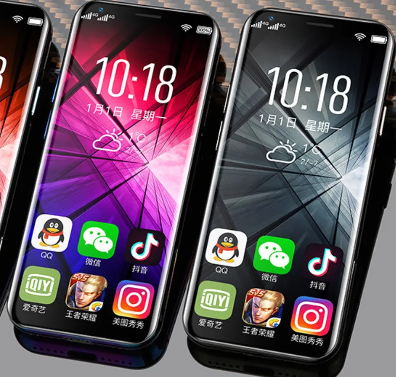 
3inch SOYES XS Mini colorful Smartphone 3GB+32GB Dual Sim Cards 4G Mobile Support Wifi 