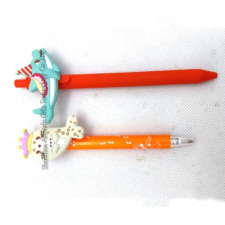 Cheap custom sea animal figure sea lion seal shape figure promotional gel pen ballpoint pens for aquarium souvenir gifts