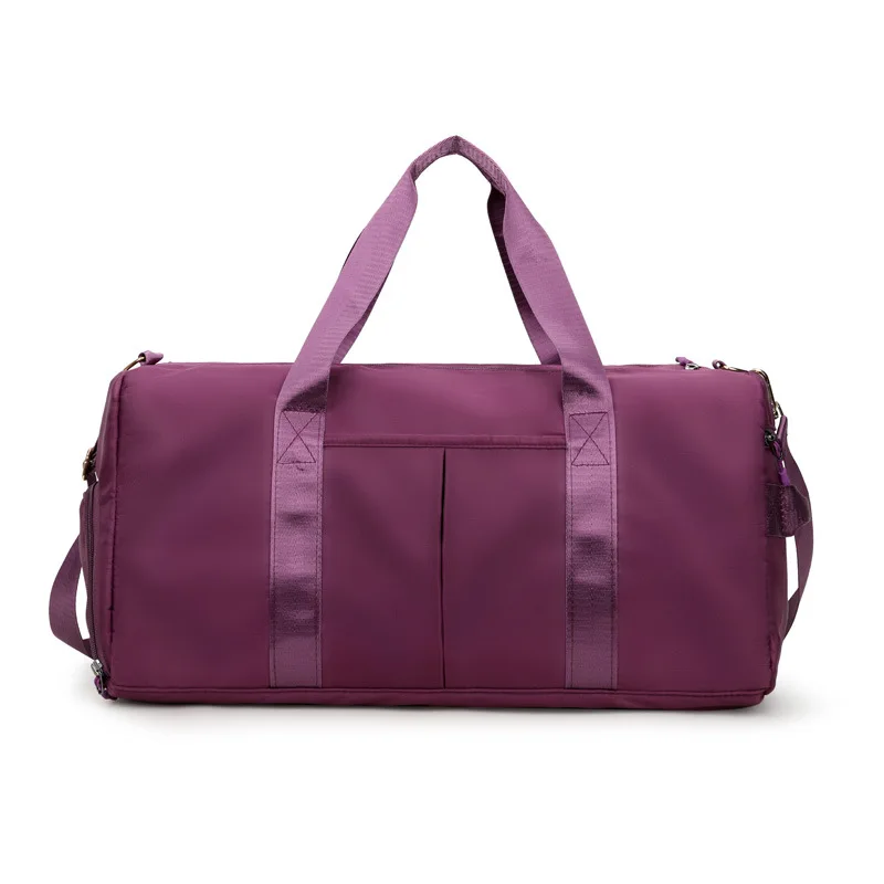 Wholesale Small Custom Unisex Pack Tote Logo Pink Canvas Women Men Weekender Travel Female Sport Gym Bag