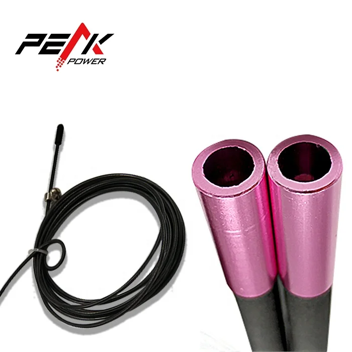 Sbr Covered Aluminum Handle New Design Adjustable Jump cross Rope with Steel Wire