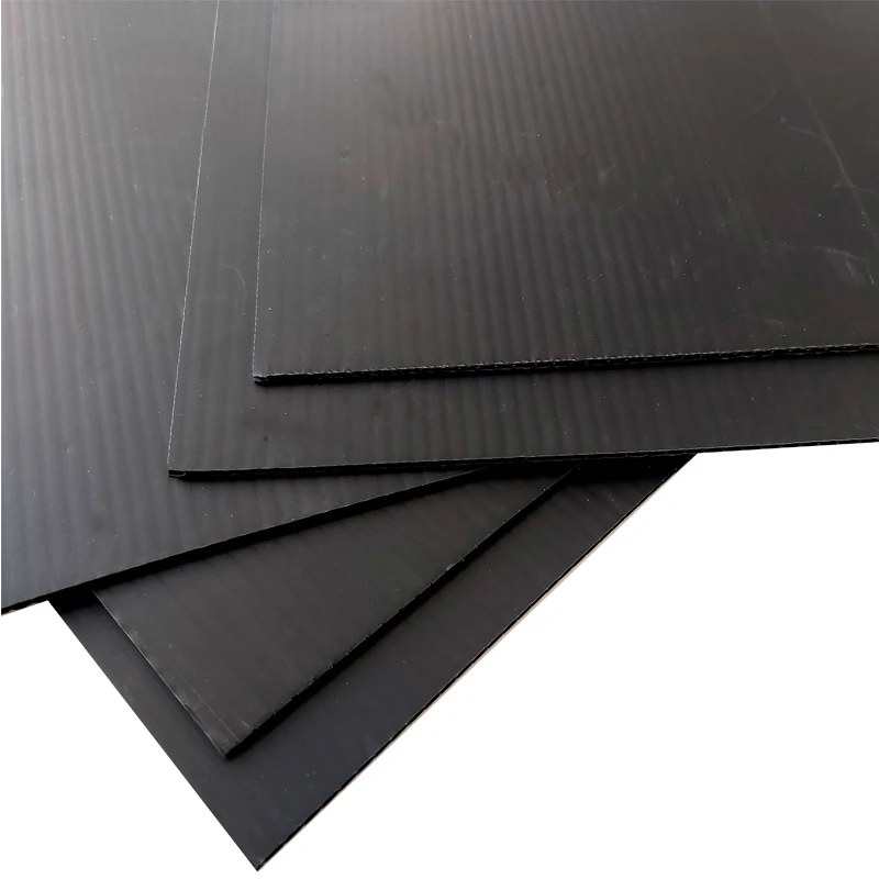 2mm 3mm plastic pp corrugated sheet for car plate and floor panel with customization