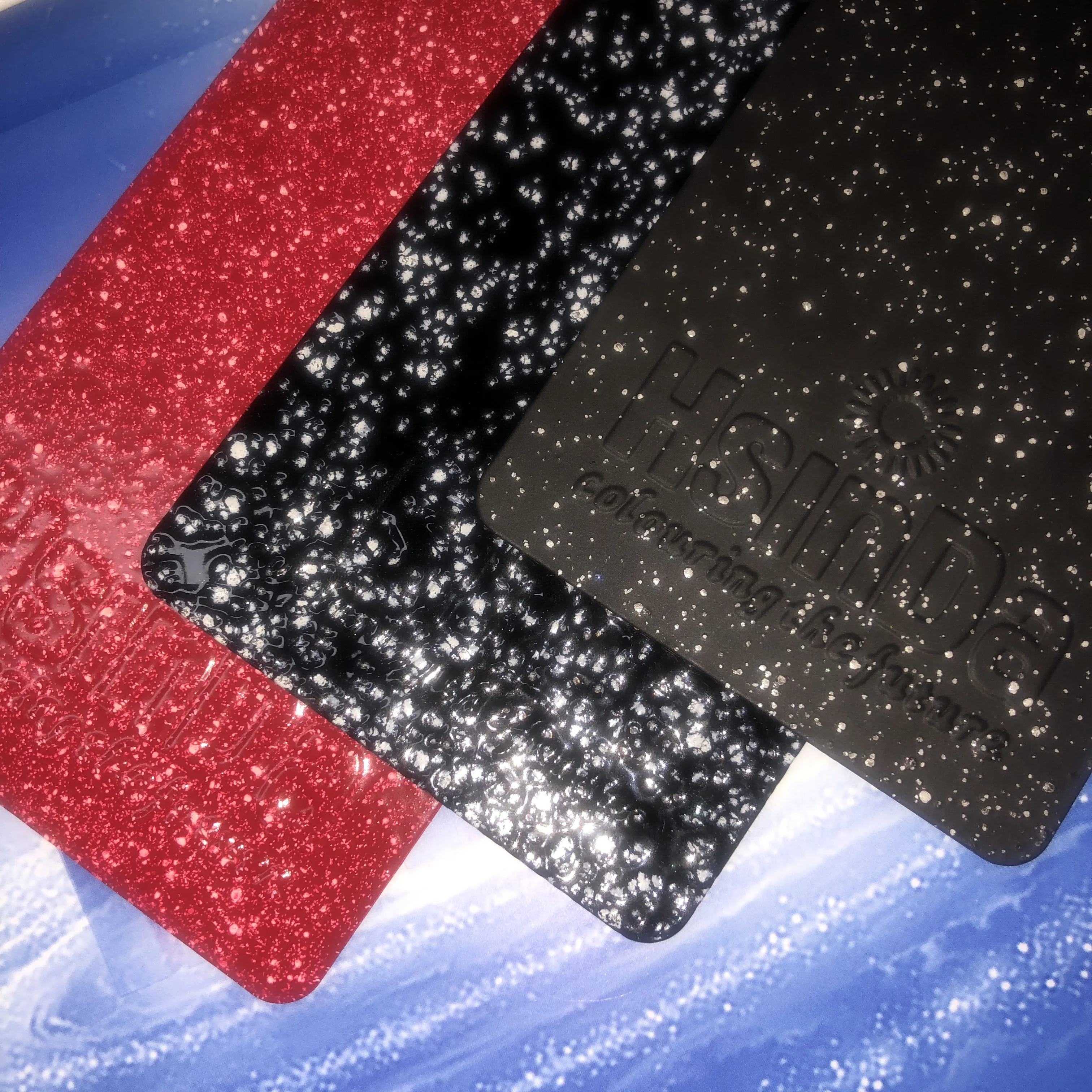 Single Coat Granite Color Marble Stone Texture Meteorite Spotted Effect Finishing Powder Coating for Metal