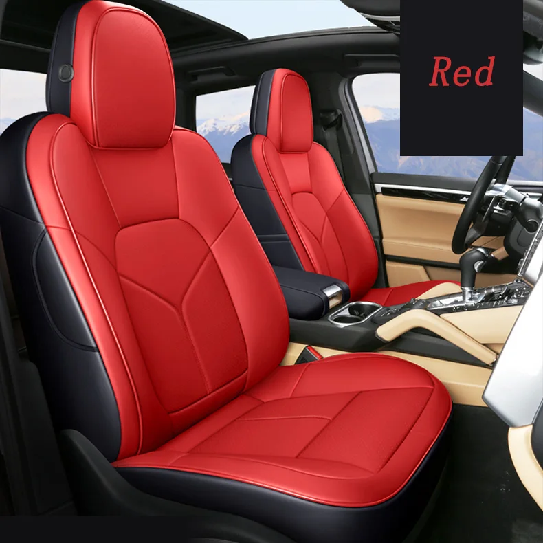 Pakistan leather pu without headrest in beige colour car seat cover cushion for toyota axio mercedes