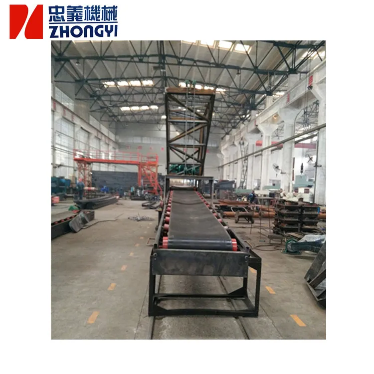 Tangshan Zhongyi Mobile  50kg cement bags loading truck machine