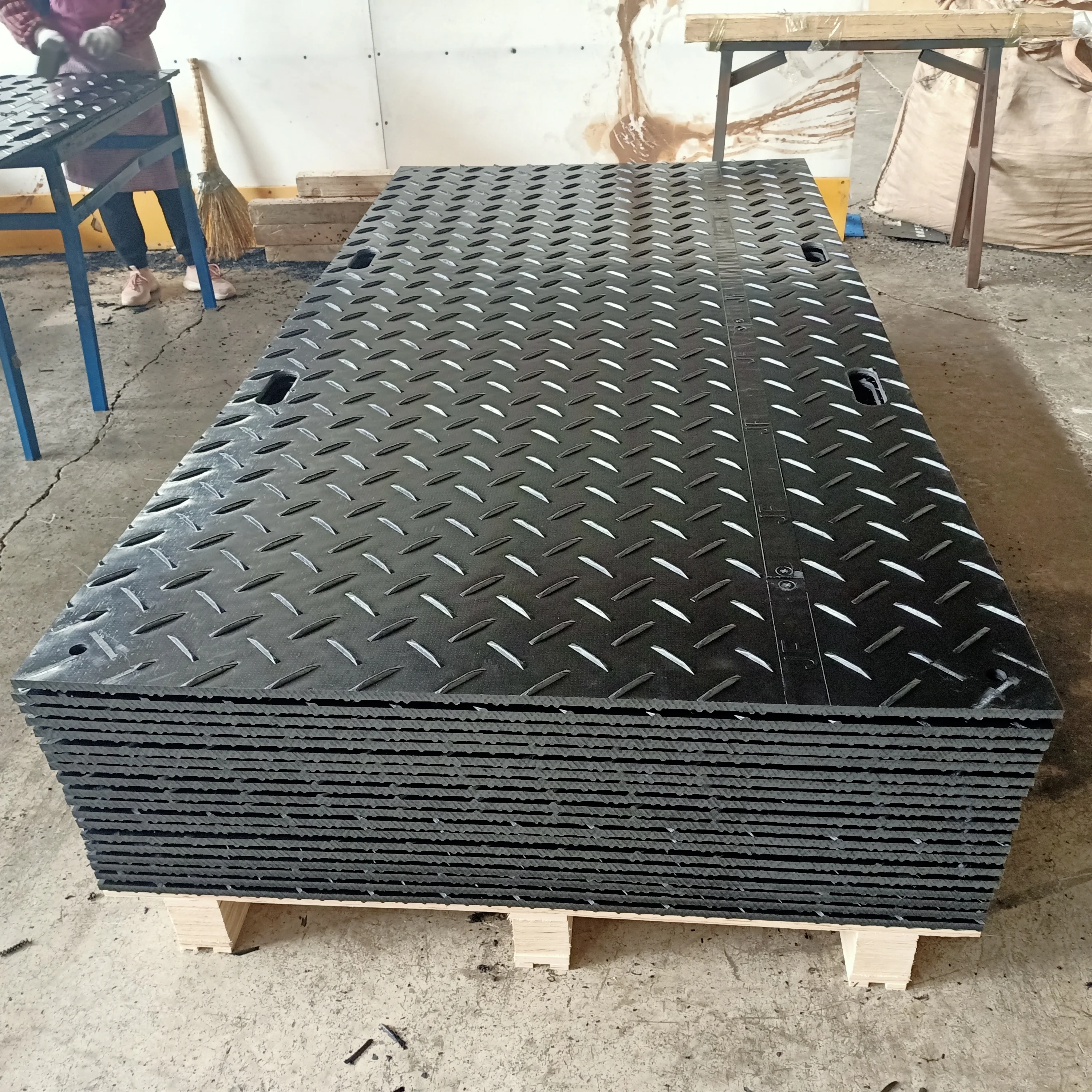 HDPE заземляющий коврик временная конструкция