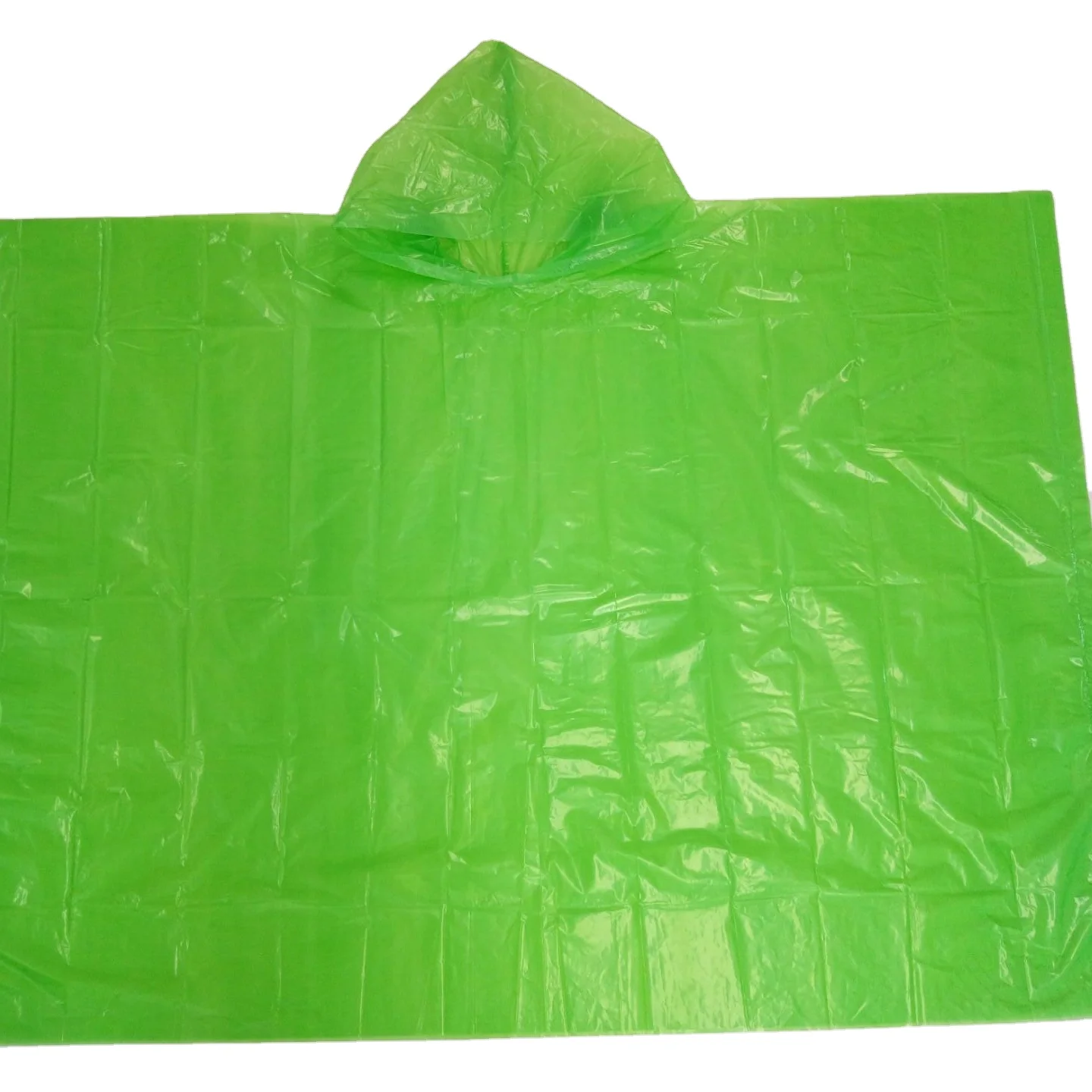 Throw Away PE Disposable Emergency Poncho Camping Hiking Fishing Rain Ponchos Portable Waterproof Raincoat for Adult
