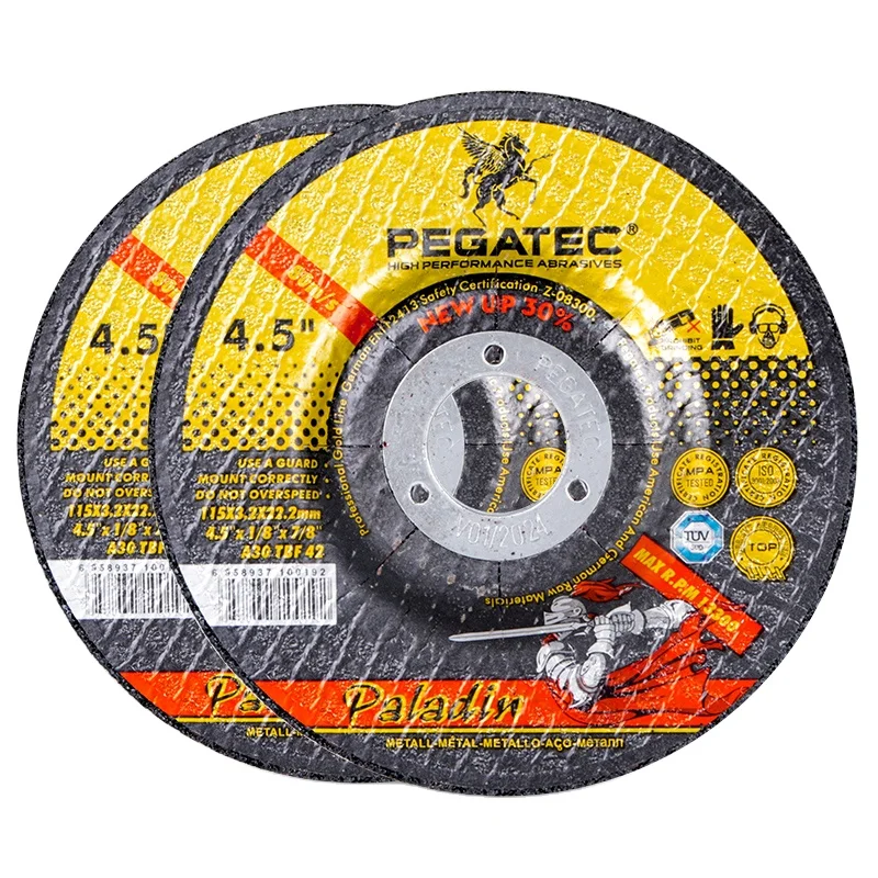 Pegatec 4.5' inch high quality 3.2mm metal cutting disc manufacturer abrasive Cutting wheel 115mm cutting off disc