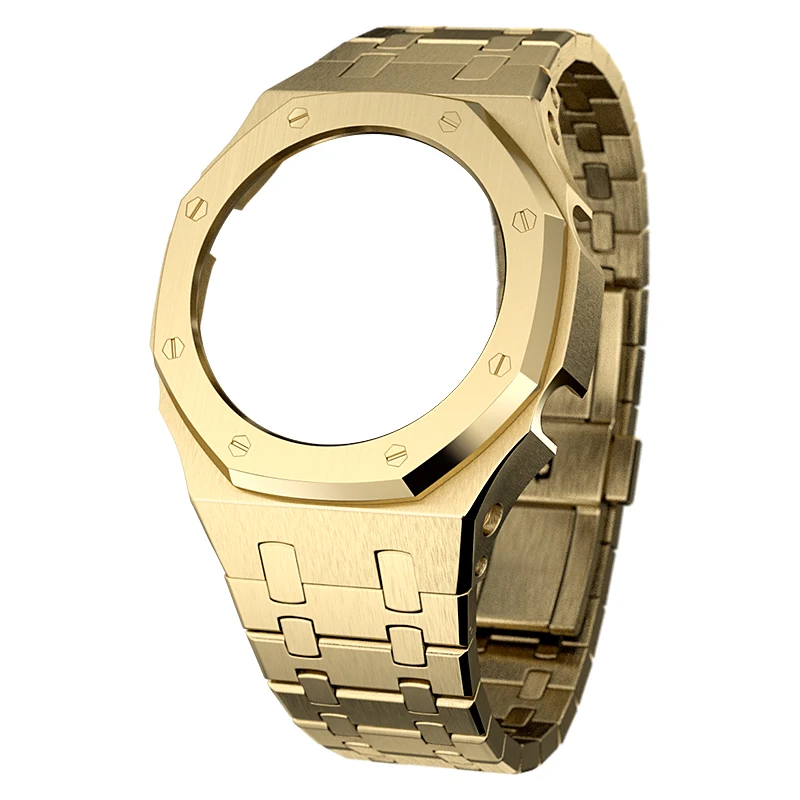 Giencreatives 2022 delicacy sliver 316Lsteel modified watchcase band parts  case fit for GA2110 3rd Gen replacement accessories