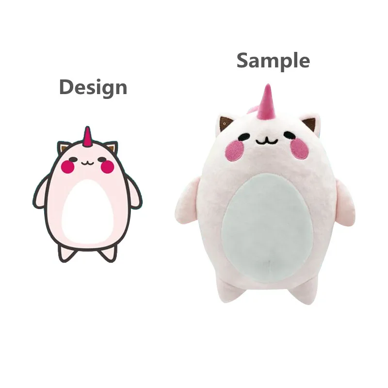 Custom plush unicorn pillow high quality plushie customized mascot plush toys dolls pillow customization