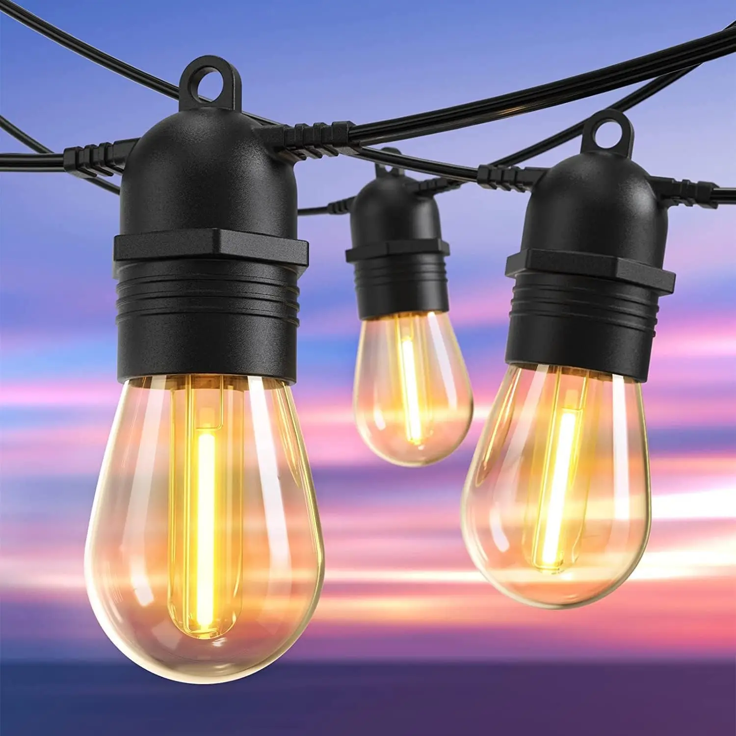 Northland 53 фута E12 S14 15LED уличный IP65 водонепроницаемый Небьющийся теплый белый светодиодный шнур патио огни соединяемые для заднего двора