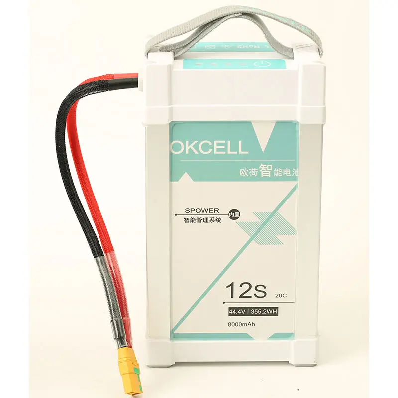 1PCS OKCELL 8000mAh 44.4V 12S LiPO Battery Burst 20C for EFT G06 UAV Multirotor FPV Drone