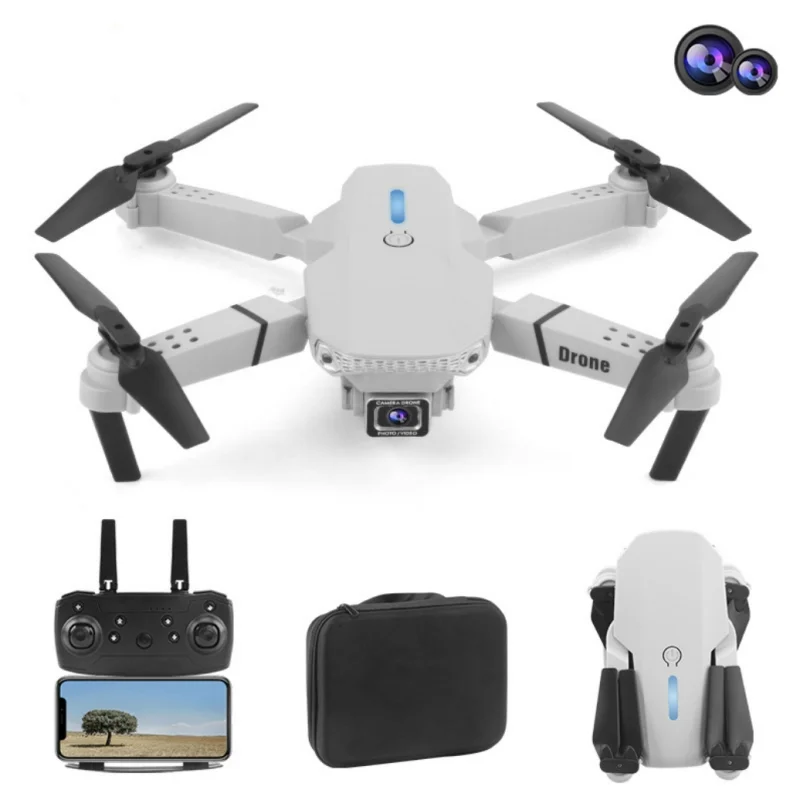 Квадрокоптер E88 4K с Wi-Fi и камерой 1080P