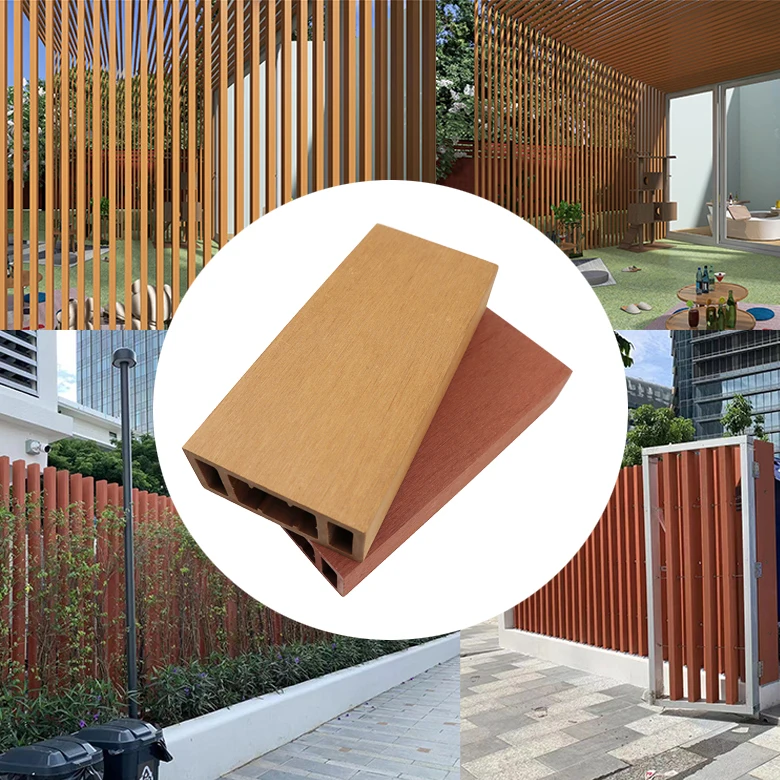 Cheap Wpc Square Hollow Timber Tube For Outdoor Ceiling Decoration