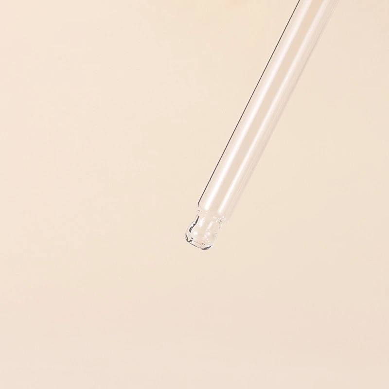 custom logo real bamboo cap white frosted glass oil bamboo dropper bottle serum bottle