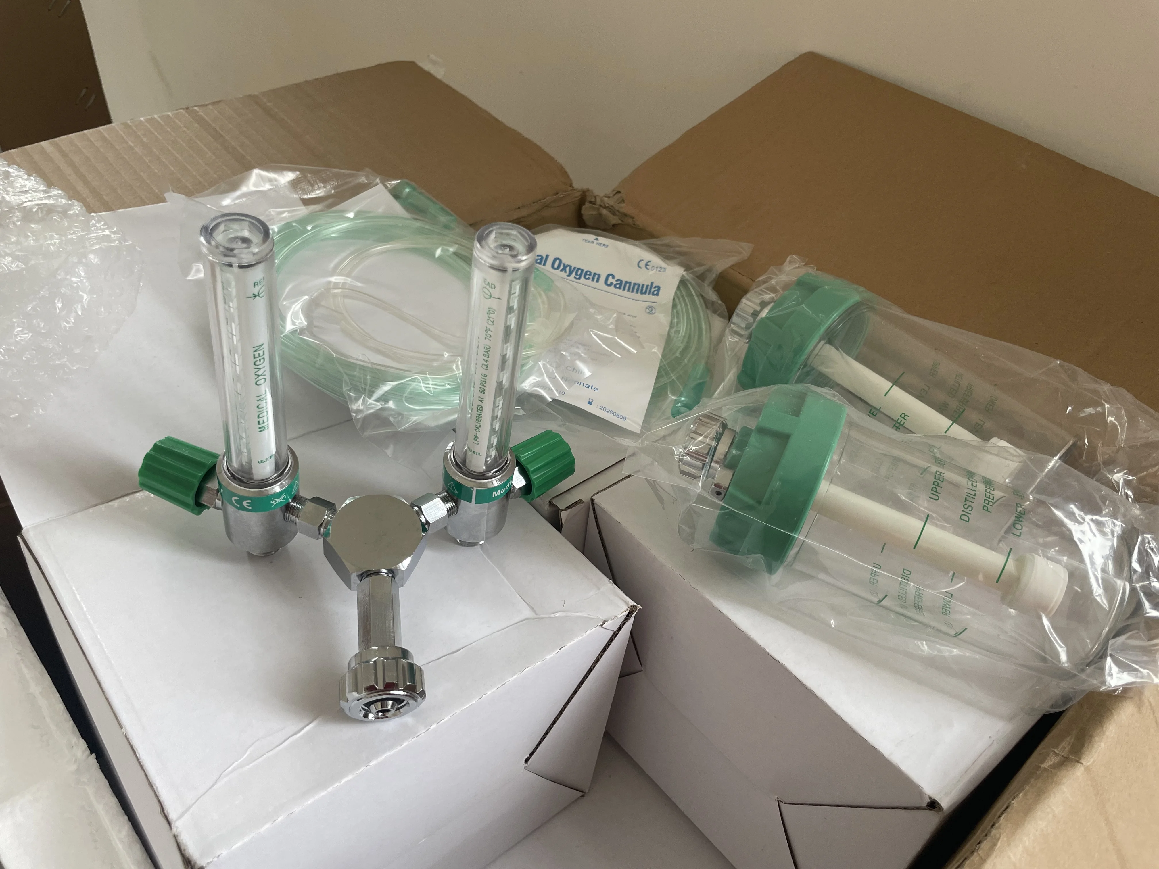 High quality brass Wall mounted oxygen flowmeter with Diss adapter Hospital use