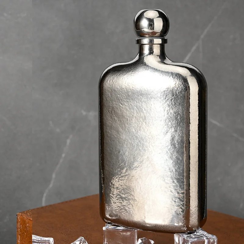 8oz titanium alloy hip flask