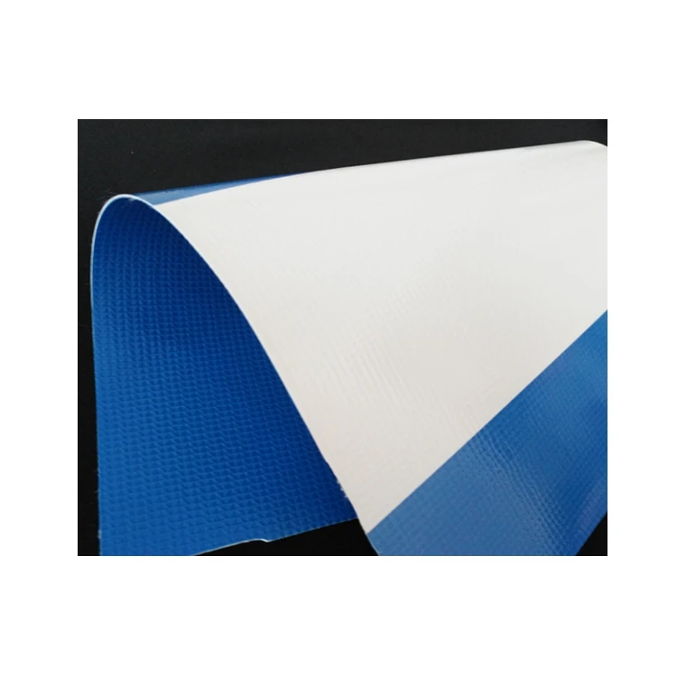 PVC Colored Strip Tarpaulin Laminated 450gsm Double Printing Stripe PVC Tarp PVC Tarpaulin Striped Awning Fabric for Car Park