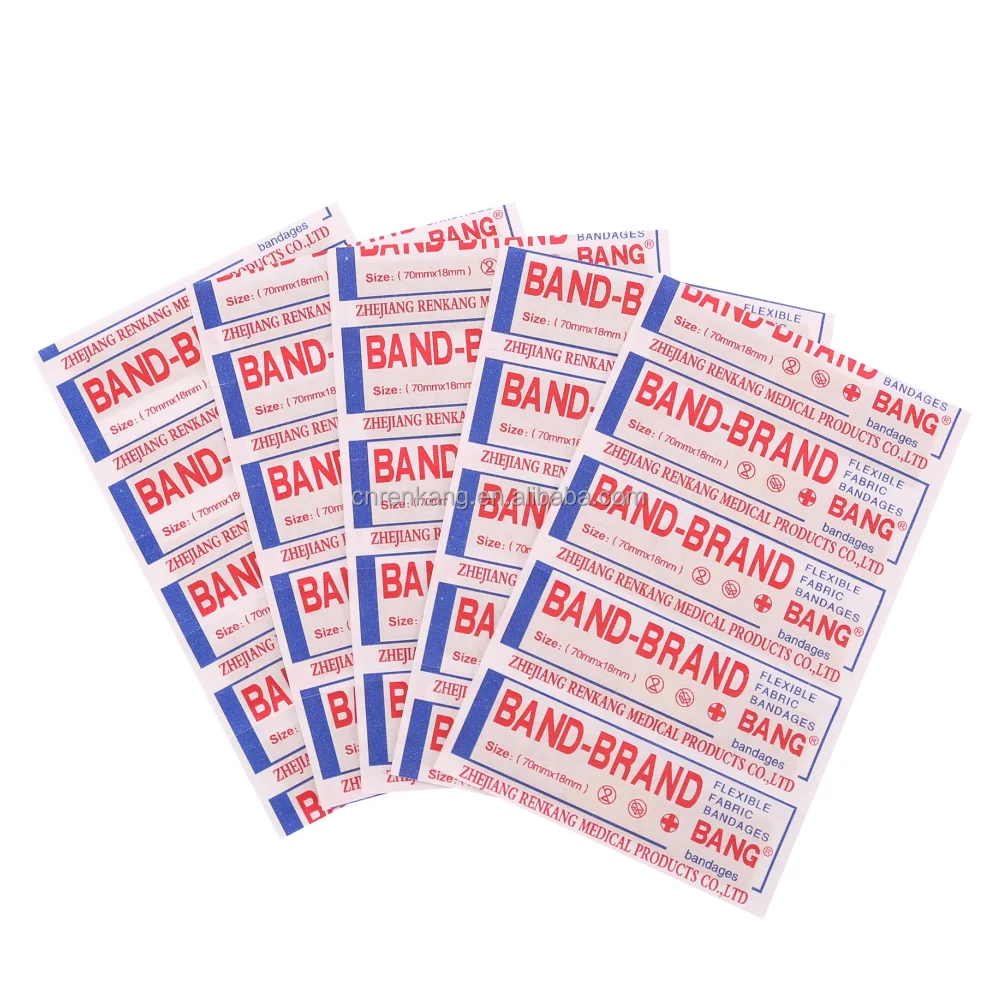 Economical Bandage Flat box Adhesive bandage Nonwoven band-aid Customized First Aid Bandaid