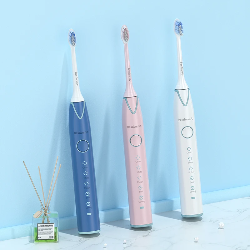 
Электронная Водонепроницаемая зубная щетка Ipx7 премиум-класса с функцией напоминания о времени и зубной щеткой 