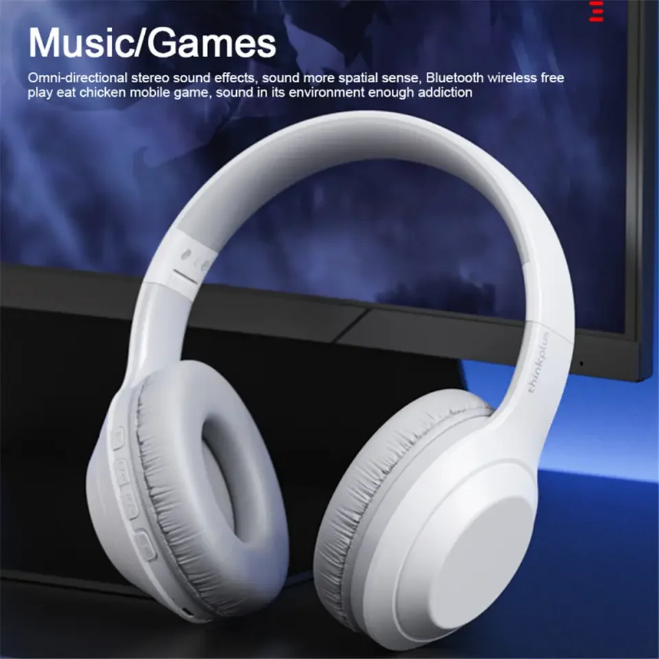 Lenovo TH10 BT 5.0 Headset Wireless HIFI Headphone Music Gaming Running Sports Headphones with Mic for Smartphone Computer