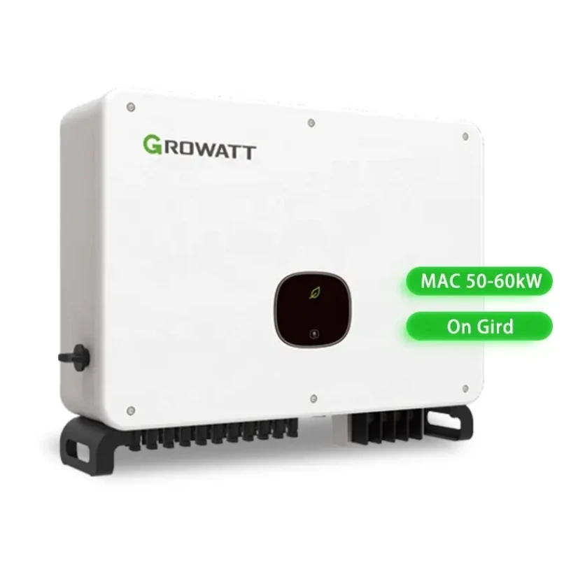 Чистый синусоидальный выход переменного тока 380 В 400 солнечный инвертор Growatt 50 кВт 60 MAC ktl3-x LV на сетке трехфазный PV