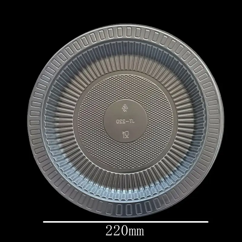 Manufacturer Customize Platos Desechables 6 7 8 9 Round Dinner Pp Plates Disposable Plastic Plates With Compartment