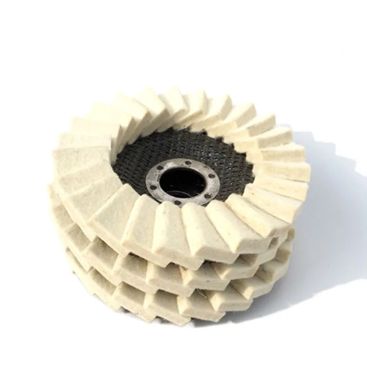 
Abrasive tools 115mm wool felt flap polishing disc 