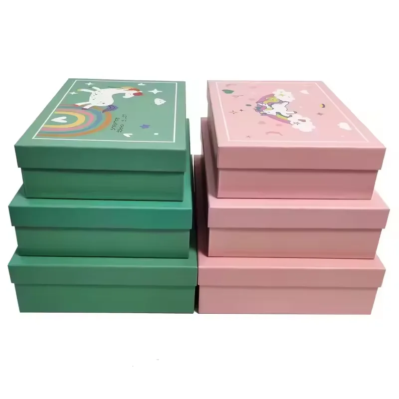 Factory Customization gift box luxury Coated Paper Lid And Base Chocolate Watch Folding Box Gift surprise gift box