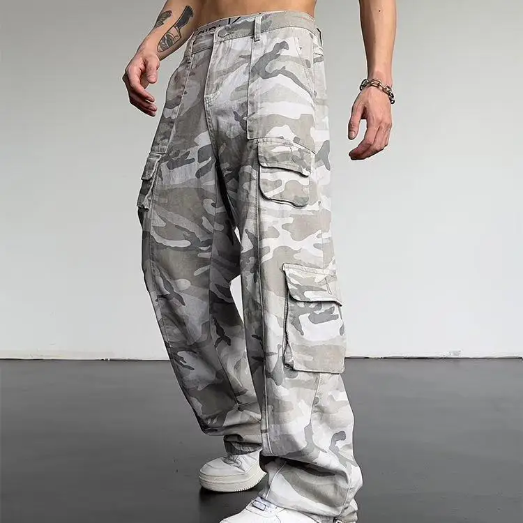 New Fashion carpenter Heavy Duty Work Trousers Mens Elastic Hunting Utility Construction Cargo Pants For Men