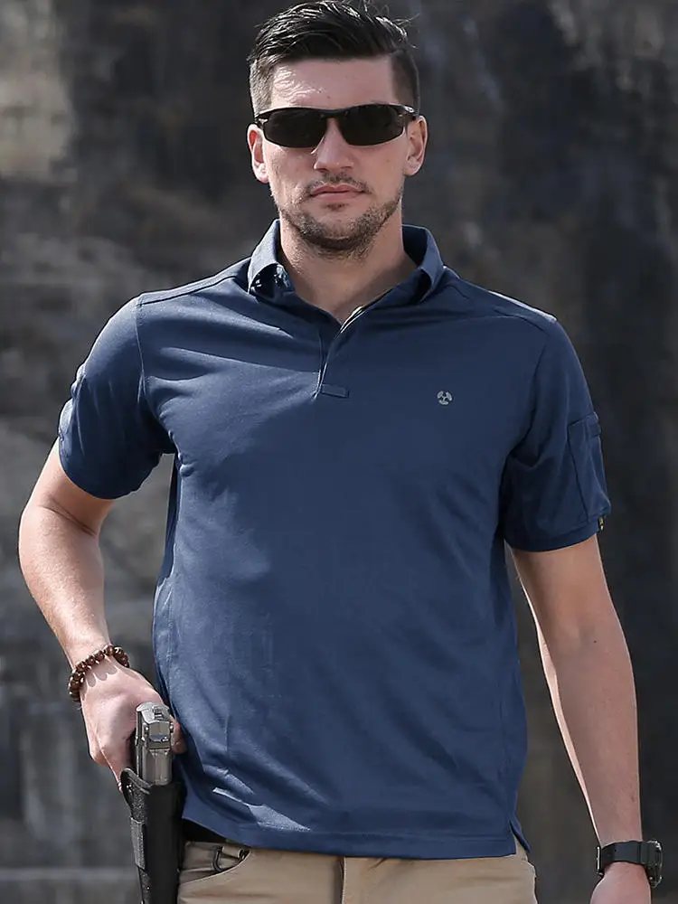 High-quality Short Sleeve Breathable Quick Dry Polo Shirts For Men 100 Cotton