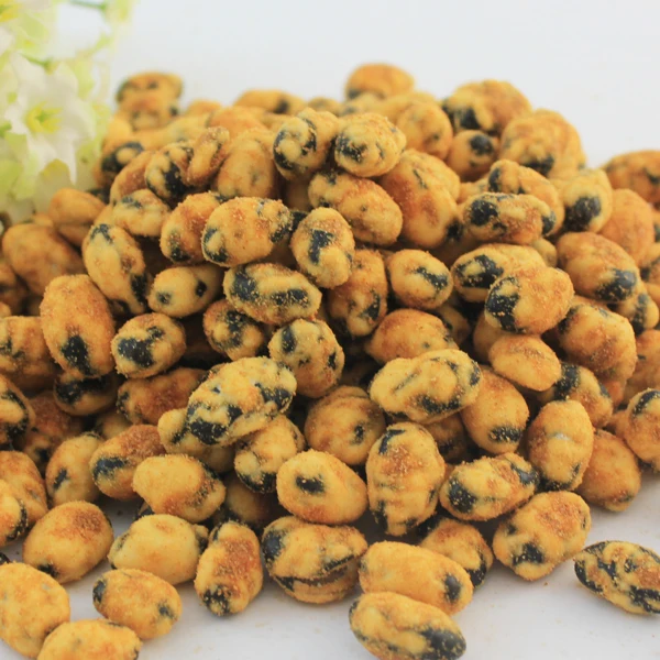 Super crunchy roasted BBQ black edamame  snacks