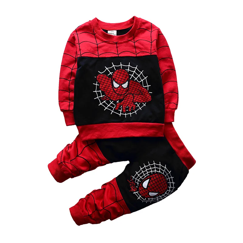 Spiderman Baby Boys 3pcs Clothing Sets Zipper Hoodies+T-shirts+Pant Sports Suit Children Outfits  Costume Kids Tracksuit Clothes