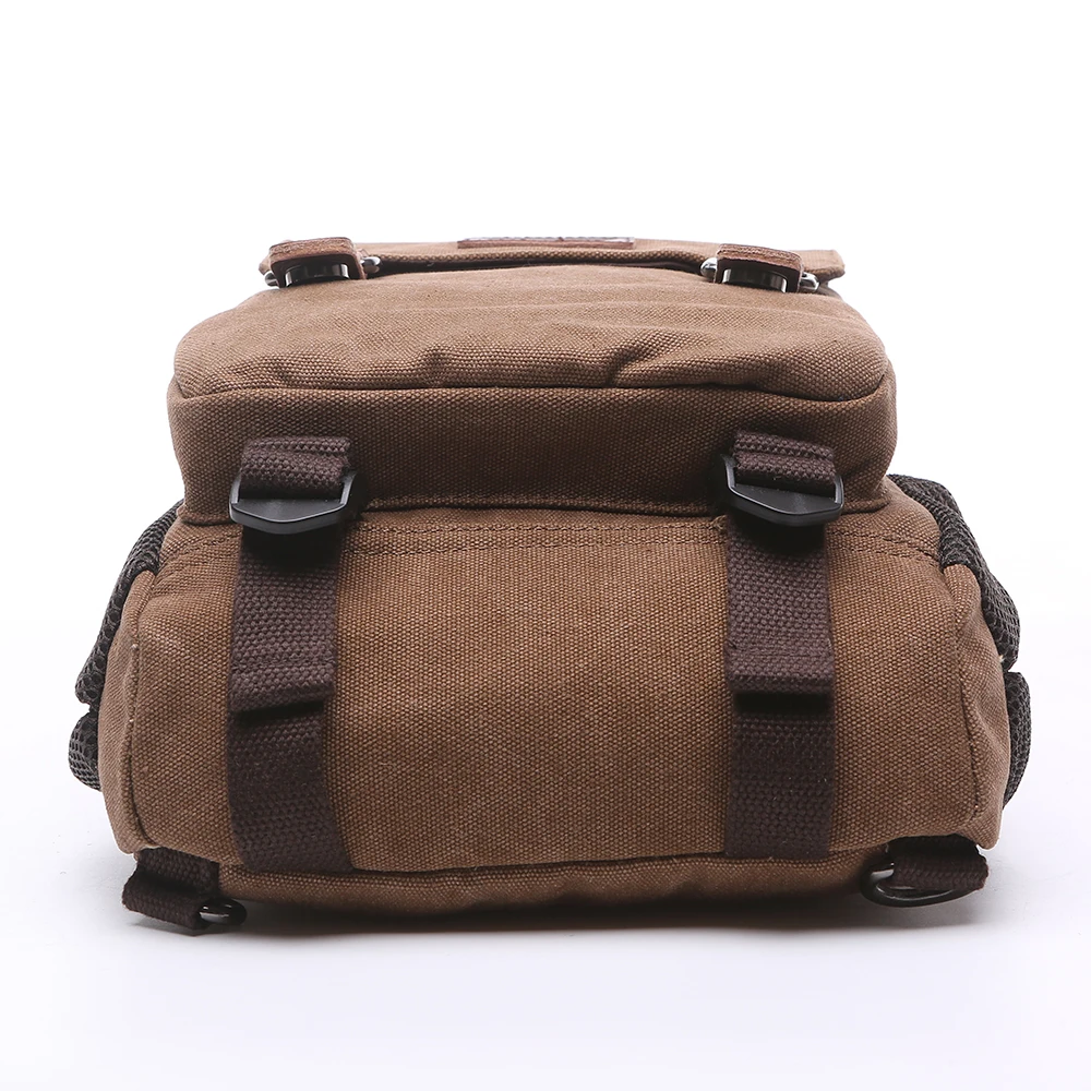 ZUOLUNDUO vintage hiking canvas back pack custom logo survival college bag backpack