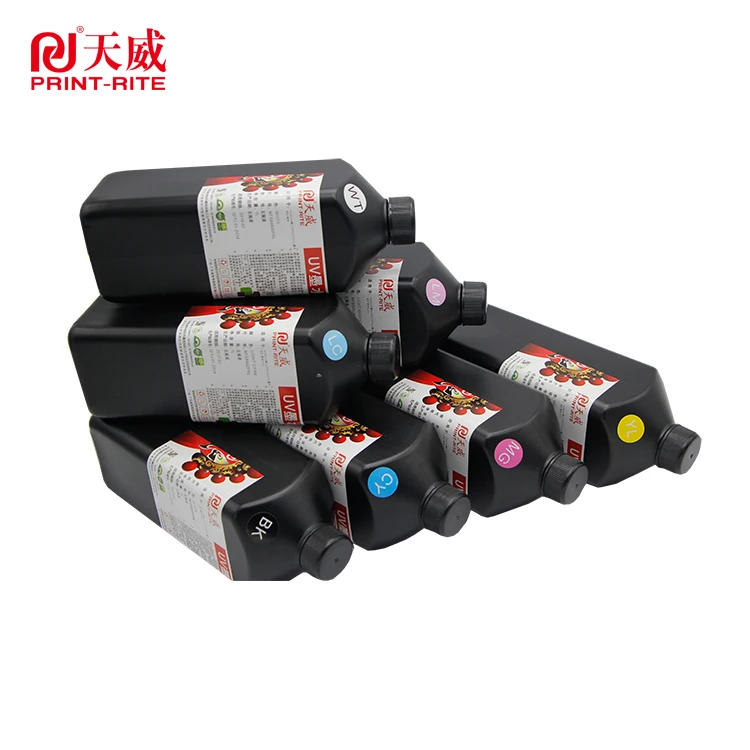 Print-Rite fluorescent photo id cards uv curing ink for EPSON led uv digital  printer ceramic ink