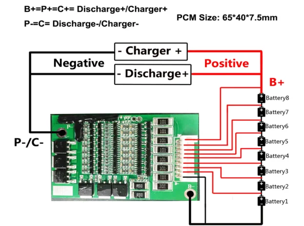  7S батарея bms 25 9 V 10A Li-Ion литиевая Защитная печатная плата