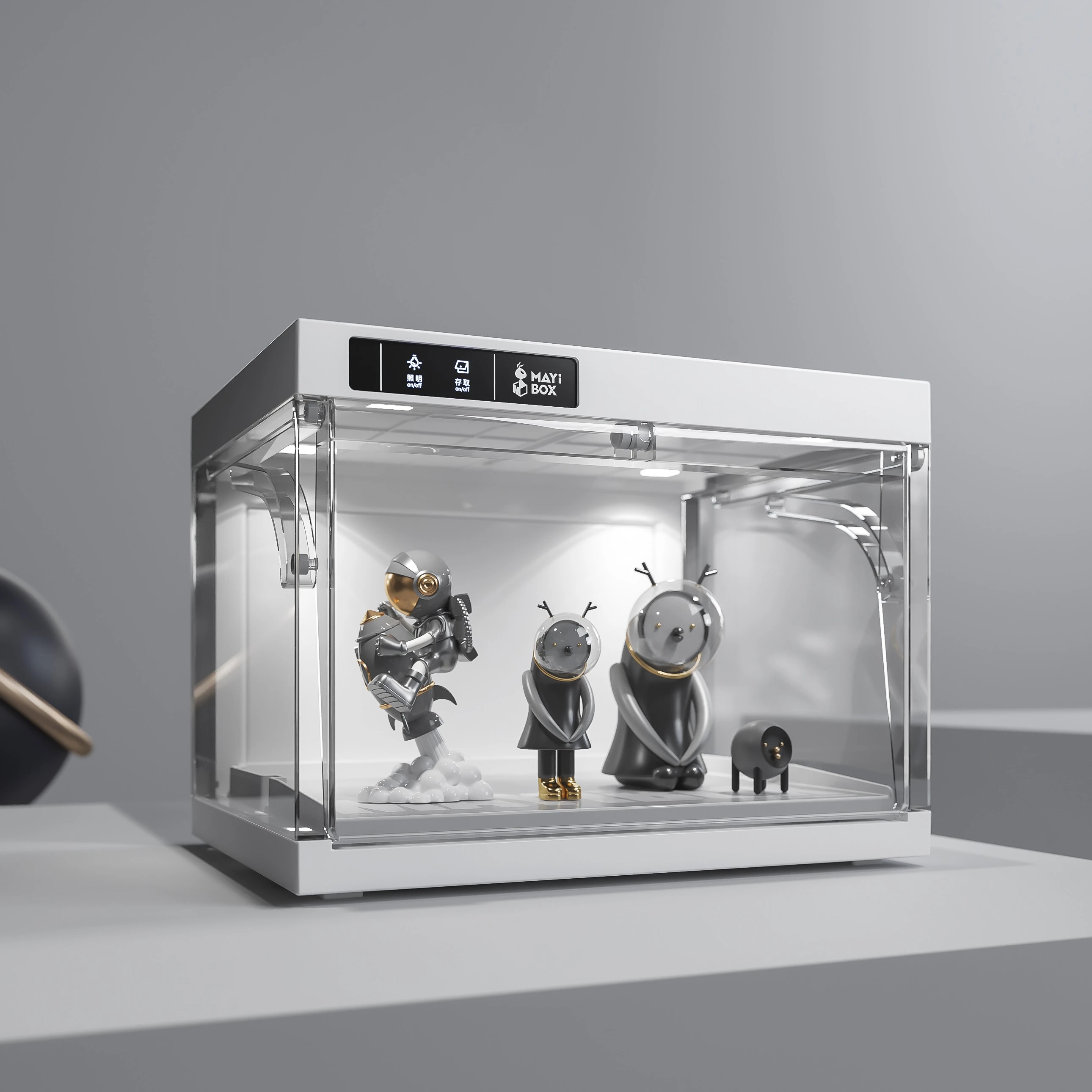 2024 new  Antbox  Basketball shoes storage stackable box  Automatic shoe box with LED lights remote control storage box