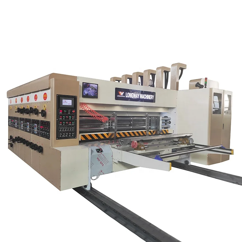 High Speed Four Color Corrugated Carton Box Making Machine Carton Box Printing Slotting Die-cutting Machine