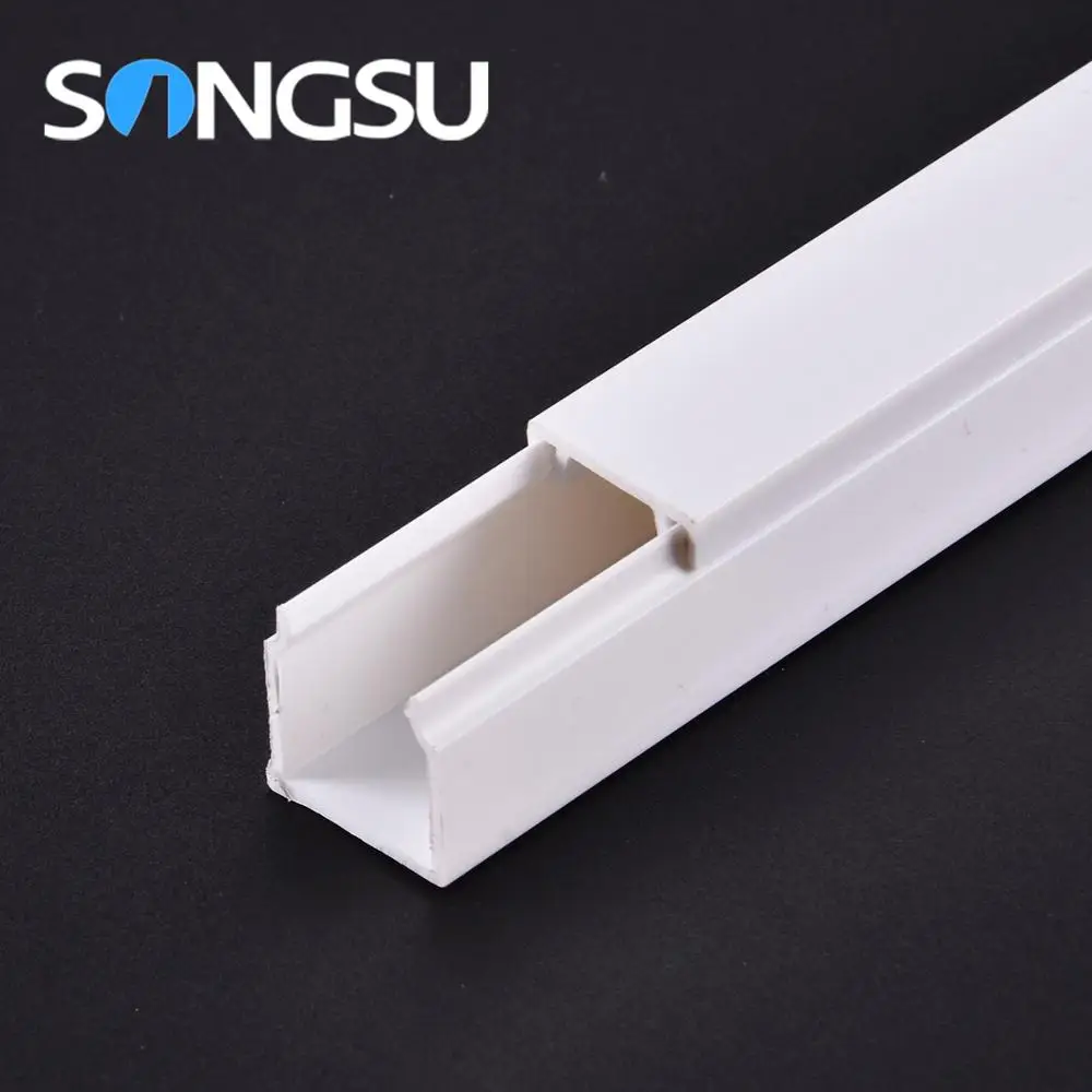 Directly Provide Electrical Flat Cable Trunking Wall Wiring Duct/Electrical Square Gutter Trunking Conduit