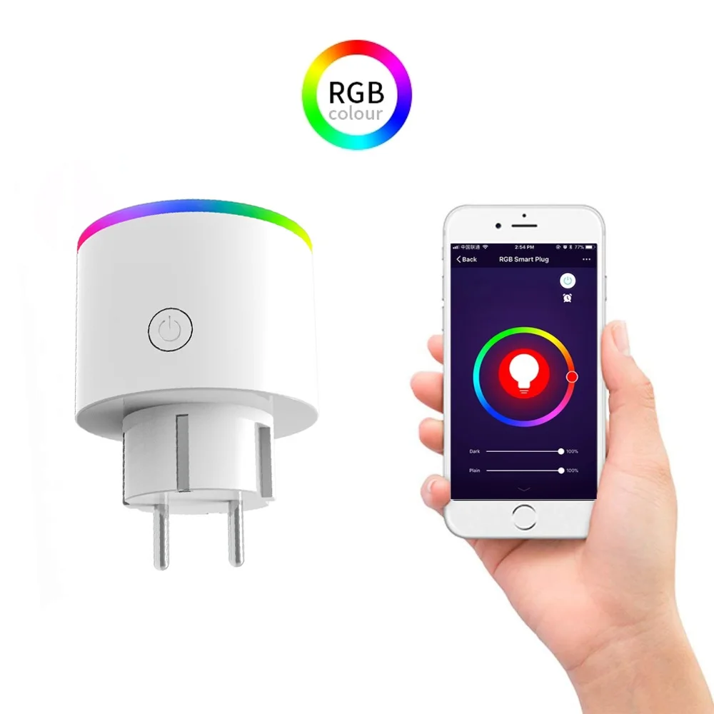 
Умная розетка с Wi-Fi, розетка для ЕС, Франции, Италии, с дистанционным управлением через приложение, работает с Amazon, Alexa, Google Home, для Smart Life 