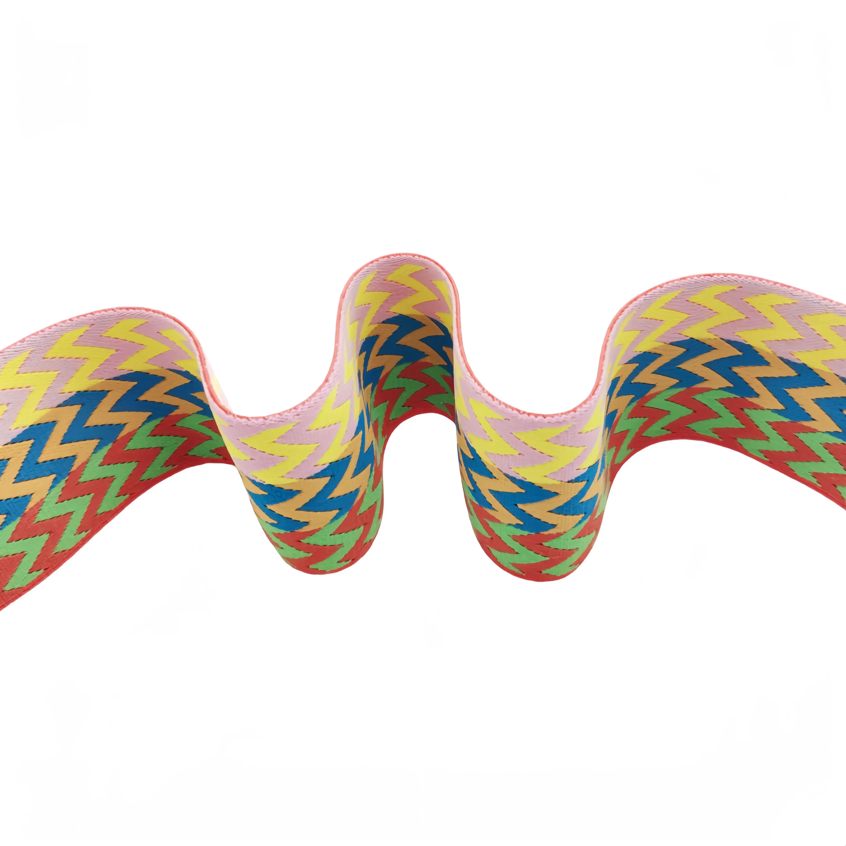 Wholesale High Quality Custom Pattern Multi-color Jacquard Polyester Drawcord Elastic Band for Underwear Clothing Waistband