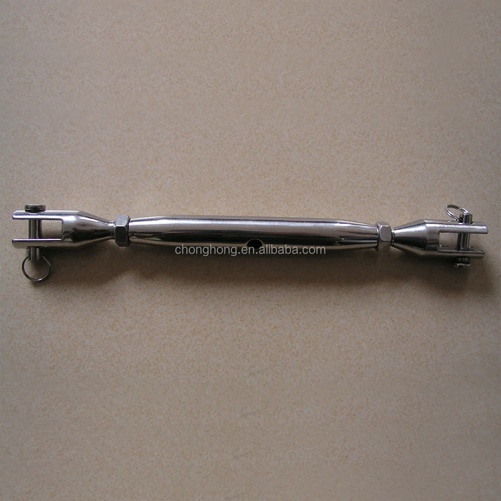 
JIS Standard Stainless Steel AISI304/316 Wire Rope Turnbuckle High Polished Surface Close Body Turnbuckle with Jaw and Jaw 