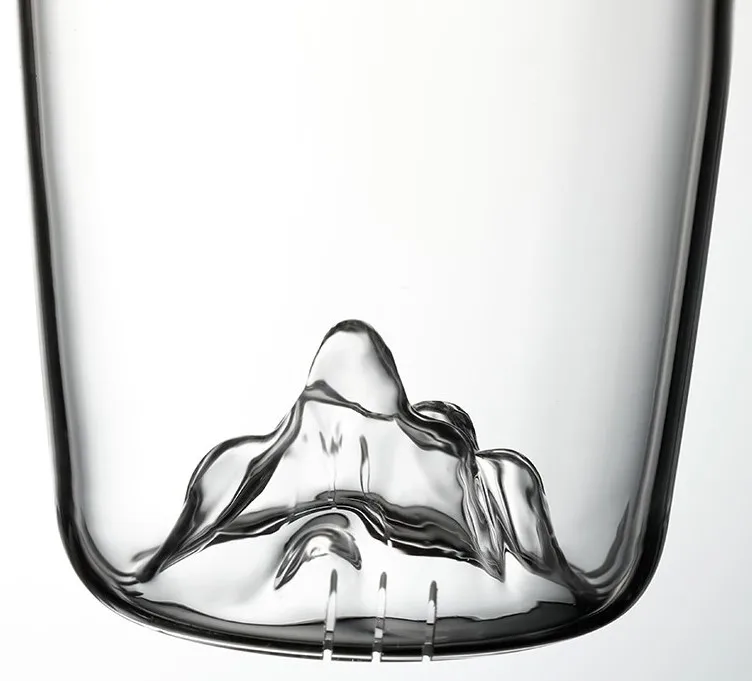 2024 новый продукт, чайная сепарация, чайная чашка с толстой стеклянной тропической стойкой ручкой 500 мл