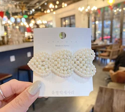 Factory Sale Cheap Mixed Designs Long Geometric White Bridal Pearl Hair Accessories Women Steel Hair Clips