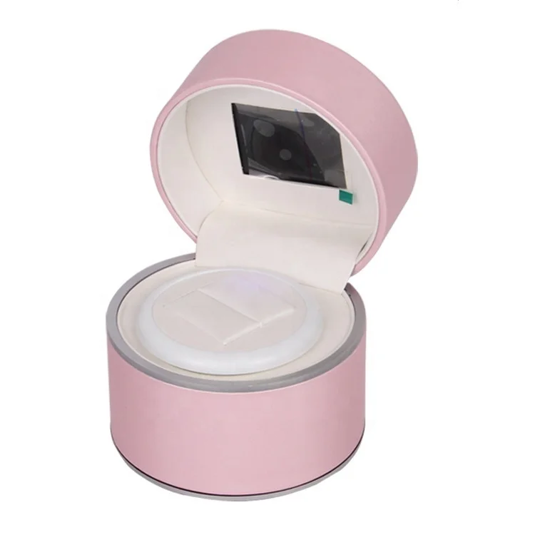 Уникальные ювелирные изделия для помолвки, двухслойная круглая бумага, роскошный видео подарок, ЖК-экран, коробка для колец