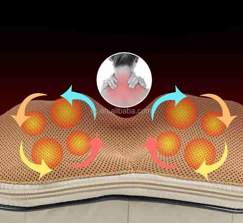 Neck and Back Massager with Soothing Heat Nekteck Electric Deep Tissue 3D Kneading Massage Pillow for Shoulder