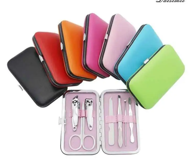 7 шт ватные палочки по уходу за ногтями Ножницы/контактные линзы вспомогательное маникюрный набор инструментов для ногтей